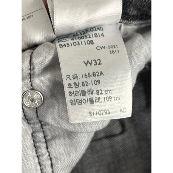 Levi’s Sz 32 Washed Black 501 High Rise Original Fit Cut Off Denim Jean Shorts - Picture 6 of 6